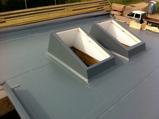 Single ply membrane roof in Southampton